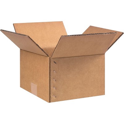 The Packaging Wholesalers 9x9x6.5 Shipping Boxes 48 ECT Double Wall Brown BS090906KEG14