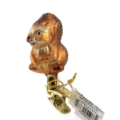 Inge Glas 2.25" Little Squirrel Clip-On Ornament Christmas  -  Tree Ornaments