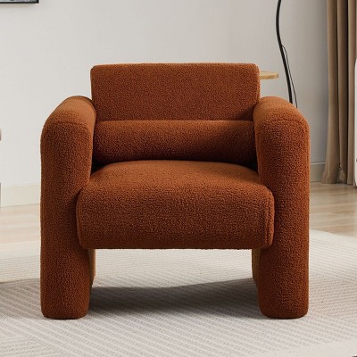 Modern  Accent Chair,Comfortable Armchairs For Reading,Leisure Chairs,Dining Arm Chairs Upholstered,Target Accent Chairs With Pillow-Cuddlewood