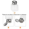 Unique Bargains Makeup Remover Nail Polish Push Down Alcohol Dispenser Bottles 4 Pcs 100ML(3.4oz) White - 4 of 4