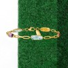 Ross-Simons 7.50 ct. t.w. Multi-Gemstone Paper Clip Link Bracelet in 18kt Gold Over Sterling - 3 of 4