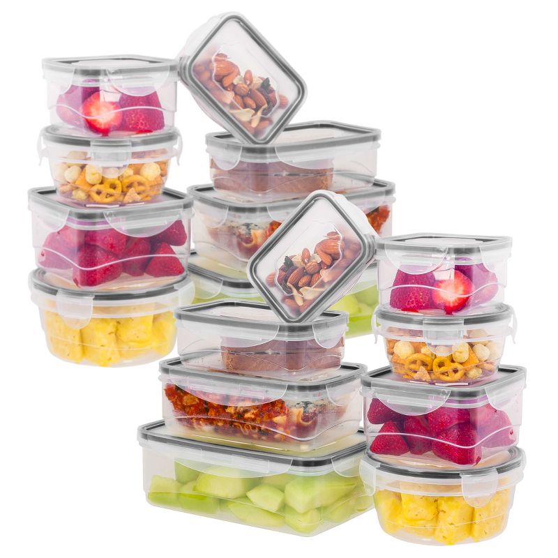 Lexi Home Plastic Containers with Snap Lock Lids (Set of 16), 2 of 6