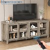 COZONY 62"x23.6" TV Stand for 65 Inch, Entertainment Center, Modern Media Console with Storage Cabinet, 4 Sliding Glass Doors - 3 of 4