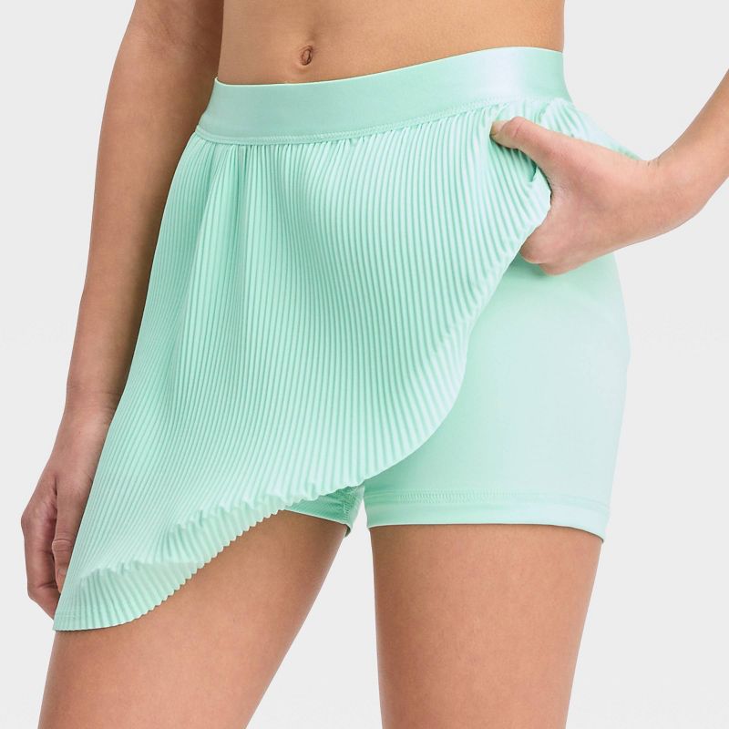 Girls&#39; Pleated Woven Skort - All In Motion™, 4 of 7