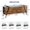Nasitip Farmhouse TV Stand, Entertainment Center with 2 Drawers,Adjustable Shelf & Cord Holes,Industrial TV Stands for Living Room - 2 of 4