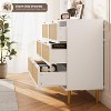 Garvee 6 Drawer Dresser for Bedroom, Rattan Closet Chest Sturdy Handles, Wooden Dresser Storage Organizer for Living Room, Nursery, Entryway - 3 of 4
