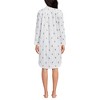 Lands' End Women's Cotton Poplin Long Sleeve Sleepshirt Nightgown - 2 of 3