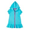 Sportoli Beach Coverups for Girls Swimsuit Cover Up Cotton Terry Hood Swim Robe Swimwear - 3 of 3