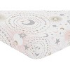 Sweet Jojo Designs Girl Baby Fitted Crib Sheet Celestial Pink and Gold - 3 of 4