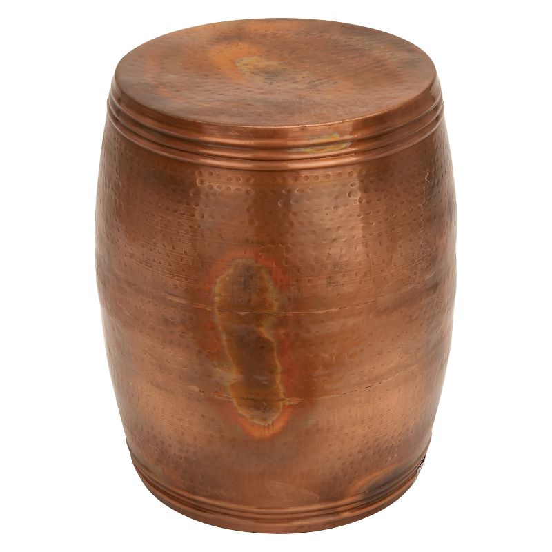 Metal Drum Copper Colored Accent Table copper - Olivia & May, 1 of 27