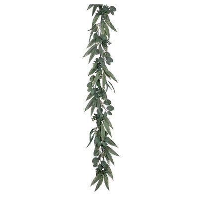 Sullivans Artificial California Eucalyptus Garland 72"L Green