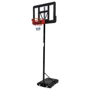 Basketball Hoop, Portable Outdoor 5.2-10FT Height Adjustable Goal with 44" Backboard & Wheels for Youth Adults - 1 of 4