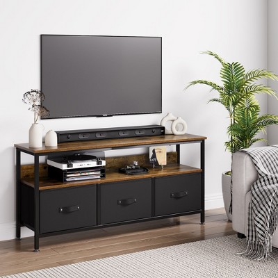 Dresser TV Stand, Entertainment Center with Storage, 55 Inch TV Stand for Bedroom Small TV Stand Dresser with Drawers