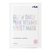 FILA - Glow Daily Pink Vitamin B12 Brightening Luminous Face Sheet Mask (5 Sheets Box) - 3 of 4