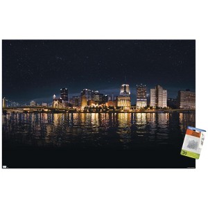 Trends International Cityscapes - Pittsburgh, Pennsylvania Unframed Wall Poster Prints - 1 of 4