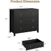 Dresser for Bedroom Chest of Dressers for Closet with Drawers Night Stand Large Clothes Storage Cabinet for Bedroom, Living Room, Hallway - 2 of 4
