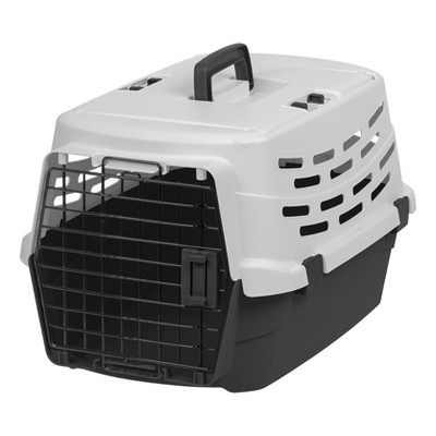 Iris Usa 19 Extra Small Pet Travel Carrier With Front And Top Access,  Black/gray : Target