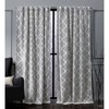 Treillage Back Tab Blackout Window Curtain Panels - Exclusive Home - image 2 of 4