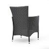 Gulches Set of 2 Modern Dining Chairs Tubular Stainless Steel Frame, Linear Conduit Design, Stylish Blend of Cultures - 3 of 4