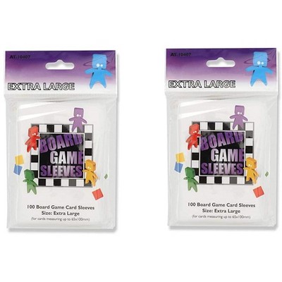 Arcane Tinmen 2 Packs Arcane Tinmen Board Game Sleeves 100 ct Extra Large Size Card Sleeves Individual Pack