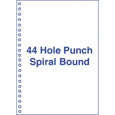 Alliance Rubber Alliance Pre-Punched Cut Sheets 44 Hole Spiral 30774