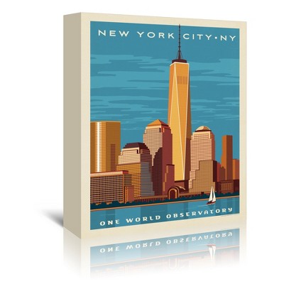 New York One World Observatory by Anderson Design Group Wrapped Canvas - Americanflat - 5" x 7"