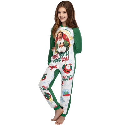 Christmas footed pajamas hot sale