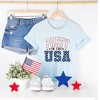 Simply Sage Market Women's Retro Party In The USA Stars Short Sleeve Graphic Tee - 3 of 4