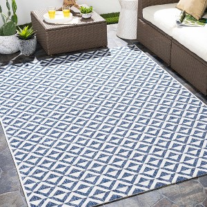 Hauteloom Cumby Denim Outdoor Area Carpet - 1 of 4