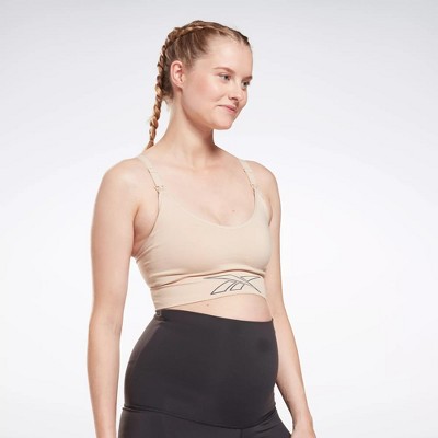 Image of Reebok Nursing Sports Bra Womens  M Soft Ecru