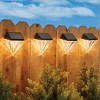 Collections Etc Unique Solar Powered Diamond Shadow Lights - Set of 4 - 2 of 3