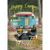 Happy Camper Bear Summer House Flag Outdoors Humor 28" x 40" Briarwood Lane - 3 of 4