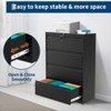 1 Cold Rolled Steel 52 Inch High 4 Drawers Metal Filing Cabinet [4 Drawers Standard Lateral Filing Cabinet] Steel Plate With Coating Thickness 0.6Mm - 4 of 4