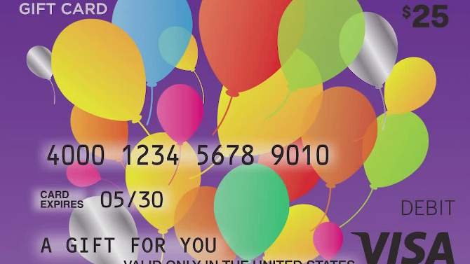 Visa Happy B-Day Gift Card - $25 + $4 Fee, 2 of 3, play video