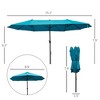 NicBex 15FT Patio Umbrella Waterproof Extra Large Outdoor Umbrella with Crank and Air Vent Double-Sided Pool Umbrella for Patio, Deck, Backyard - 2 of 4