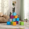 Ruvalino Baby and Toddler Learning Toys Twelve Piece Foam Stacking Blocks Set for Creative Indoor Play, Multicolored, 7.8"*7.8"*7.8" - 2 of 4