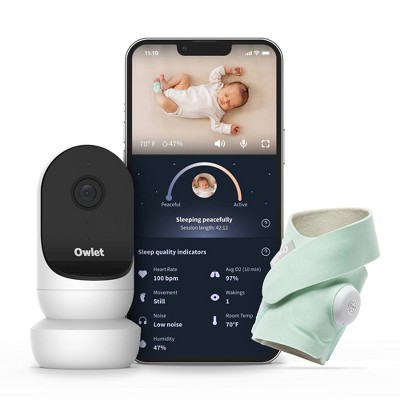 Owlet Dream Duo w/ Cam 2 Smart Baby Monitor - View HR and Avg O2 as Sleep Quality Indicators