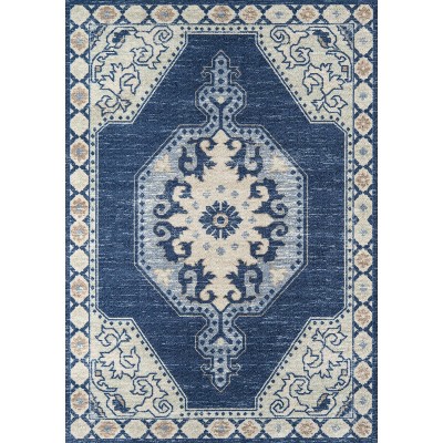 6'6"x9' Anatolia Kenny Area Rug Navy - Momeni