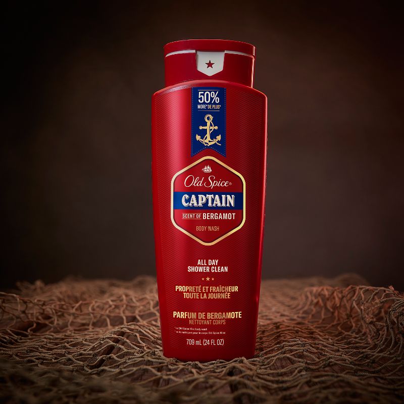 Old Spice Men&#39;s Red Collection Captain Body Wash - Scented - 24 fl oz, 3 of 9