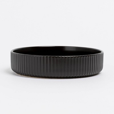 over&back 30 fl oz Stoneware Ribbed Dinner Bowl