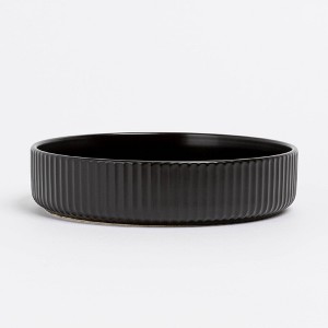 over&back 30 fl oz Stoneware Ribbed Dinner Bowl - 1 of 4
