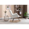 NicBex Rocking Chair Accent Chair Mid Century Modern Glider Rocking Chair with Padded Seat for Living Room, Bedroom - 3 of 4