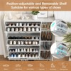 Shoe Storage Cabinet with Flip Drawers & Mirror, Freestanding Slim Shoe Rack Organizer - 4 of 4