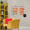 Stupell Industries Midcentury Flower Abstracts 2pc Framed Giclee Art Set - 3 of 4