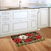 Briarwood Lane Winter Christmas Doormat 30x18 Indoor Outdoor Mixed Poinsettias For Christmas Doormat - 4 of 4