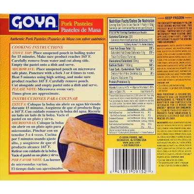 Goya Frozen Pork Pasteles - 2ct/11oz