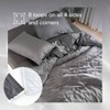 Bamboo Viscose Duvet Cover Set, 100 Organic, Buttery Soft, Cooling, 90x90 Storm, Full/Queen - 3 of 3