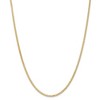 Black Bow Jewelry 2.5mm, 14k Yellow Gold, Flat Wheat Chain Necklace - 3 of 4