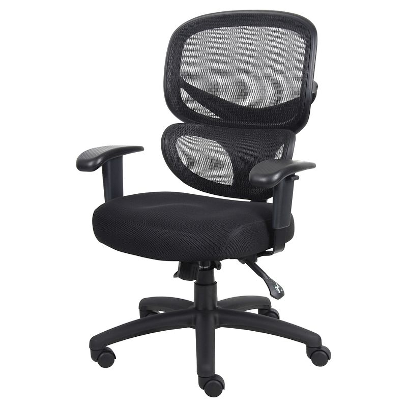 Multi-Function Mesh Task Chair Black - Boss Office Products, 1 of 11