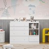 FUFU&GAGA Premium Baby Changing Table White 5-Drawer Dresser - 2 of 4